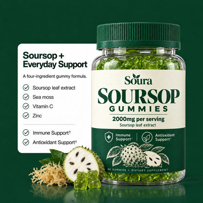 100% Pure Organic Soursop Gummies